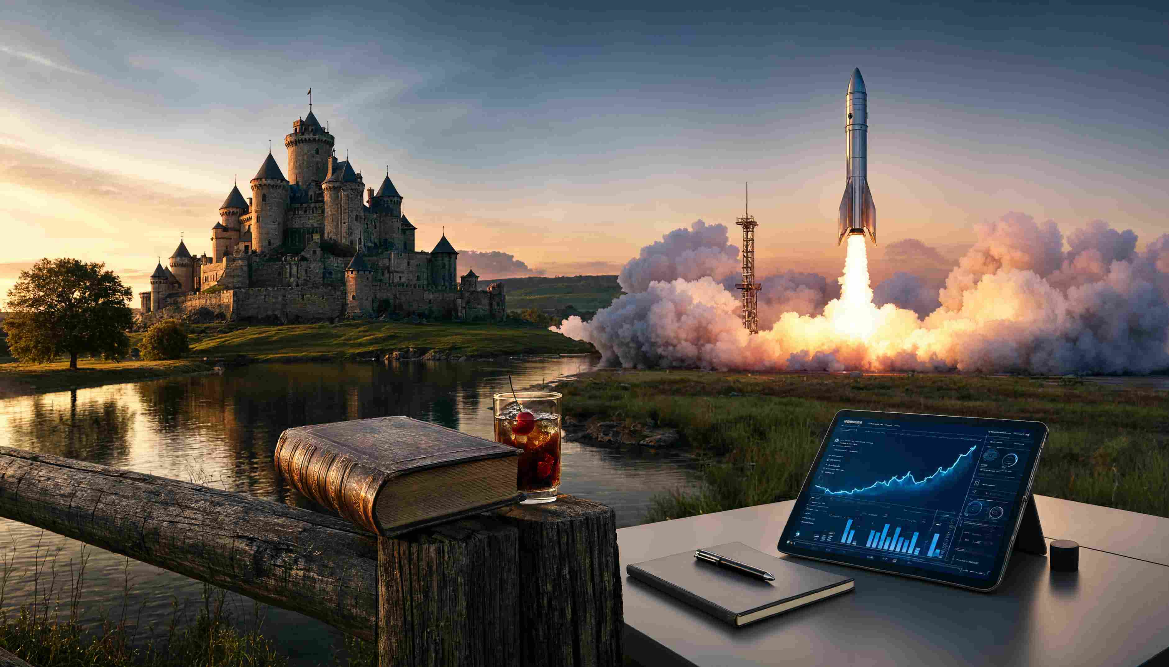 Warren Buffett and Elon Musk representing contrasting investment philosophies