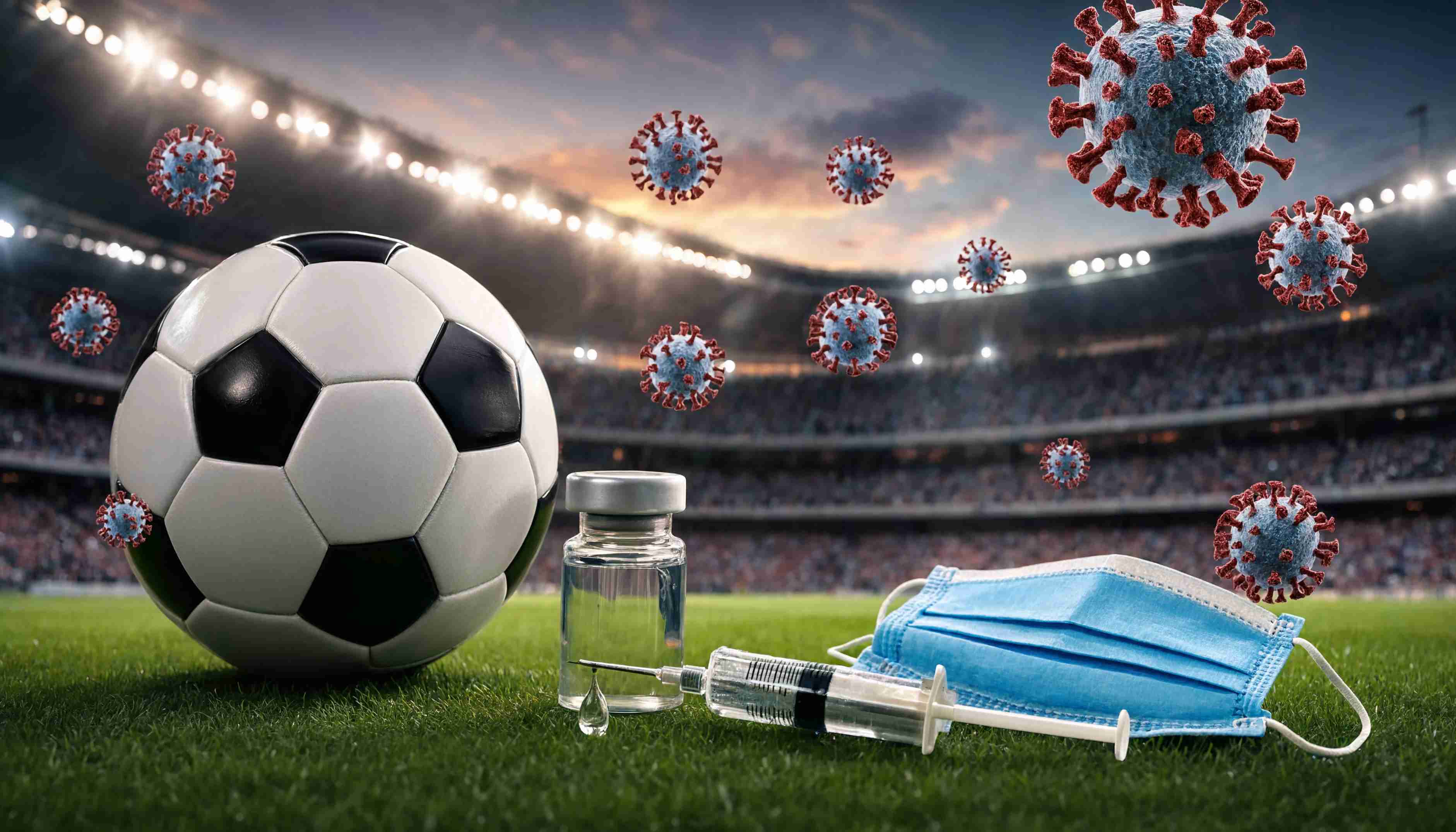 Fans gathering at a World Cup stadium as health officials monitor infectious disease risks