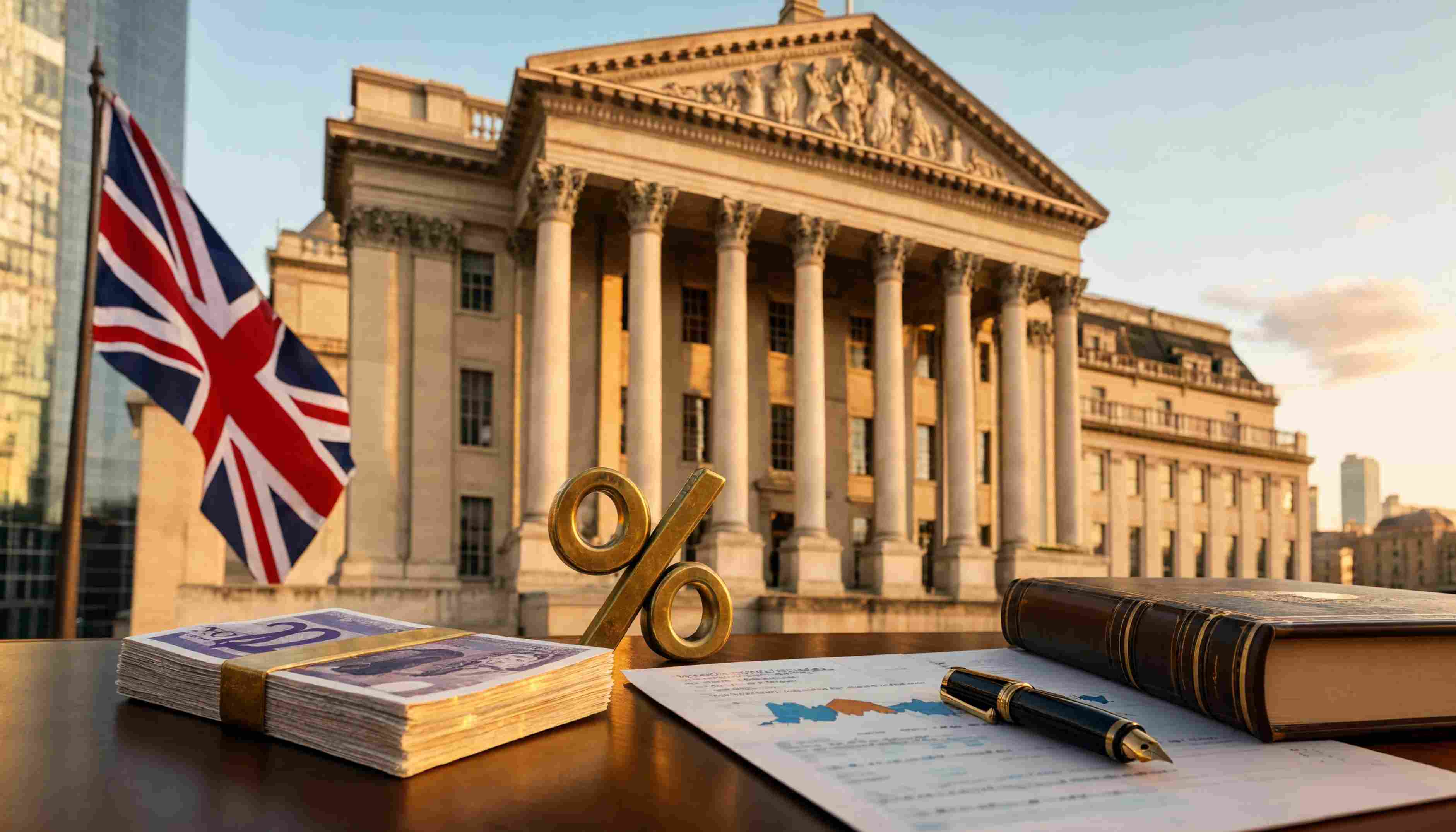 Bank of England headquarters in London ahead of an interest rate announcement